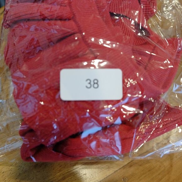 Marissa Webb Cropped Top Sz M Red Knit Cotton Blend Ruffles Coquette Date Night - Picture 10 of 10